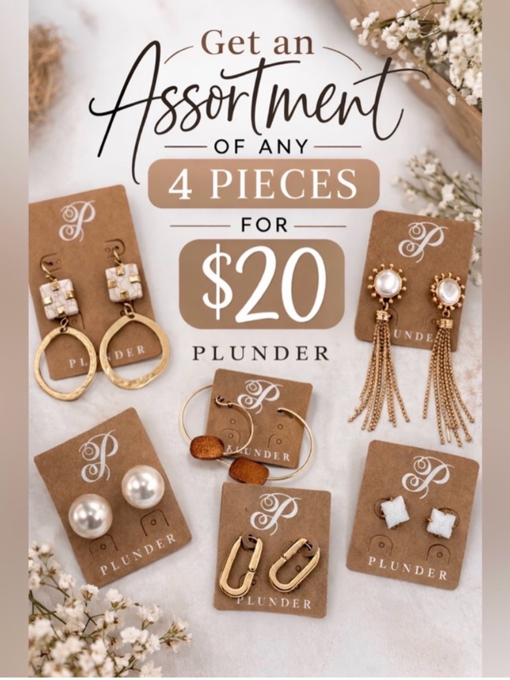 Plunder 4 Piece New Jewelry Assortment